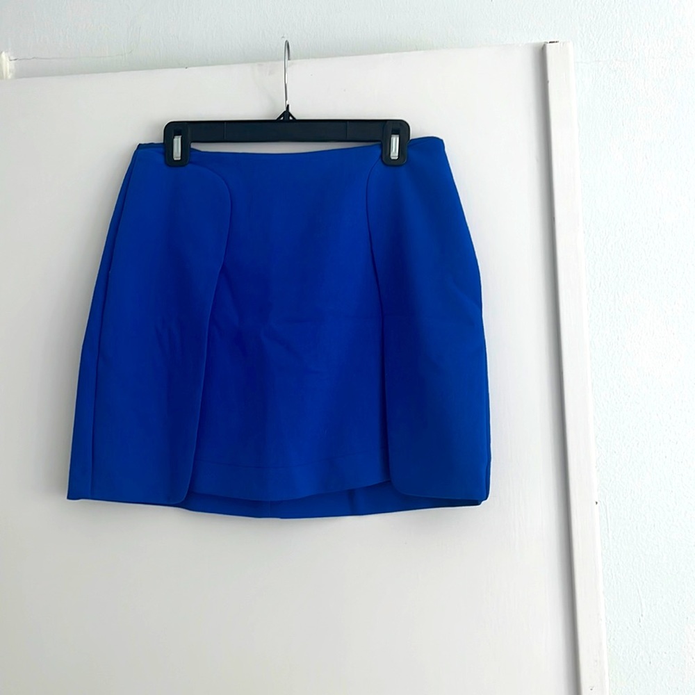 Cobalt blue mini skirt